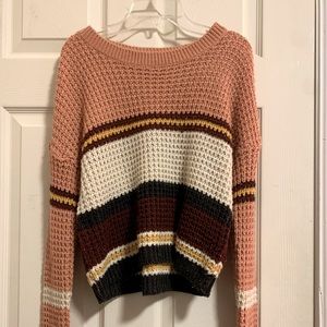 Colorful striped sweater